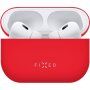 FIXED Silky ultratenký silikonový obal pro AirPods Pro 2 - červený