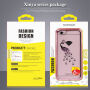 Růžovozlatý obal s kamínky pro iPhone 6 / 6S - labuť