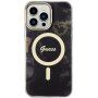 Guess Marble IML kryt s MagSafe pro iPhone 13 Pro Max - černý