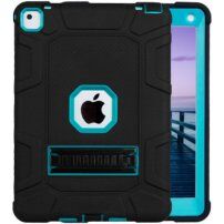 Super odolný kryt se stojánkem pro iPad Air 2 / Pro 9,7" - černomodrý