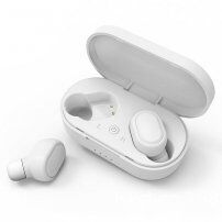 TWS-M1 bezdrátová bluetooth sluchátka s nabíjecím pouzdrem pro Apple zařízení - bílá