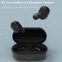 TWS-M1 bezdrátová bluetooth sluchátka s nabíjecím pouzdrem pro Apple zařízení - bílá