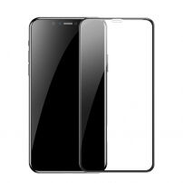 BASEUS tvrzené sklo se zaoblenou hranou pro iPhone XS Max / 11 Pro Max - černá