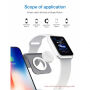 Bestand 3v1 nabíjecí stojánek pro iPhone / AirPods s prostorem na nabíječku pro Apple Watch - šedý