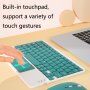 Sada bezdrátové klávesnice s touchpadem a Bluetooth bezdrátové myši - černá