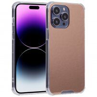 Kryt se zrcadlovým povrchem pro iPhone 14 Pro Max - růžovozlatý