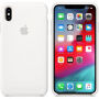 Originální Apple silikonový kryt pro iPhone XS Max - bilý