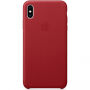 Originální Apple kožené pouzdro pro iPhone XS Max - červená