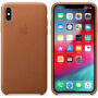 Originální Apple kožené pouzdro pro iPhone XS Max - sedlově hnědá