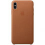 Originální Apple kožené pouzdro pro iPhone XS Max - sedlově hnědá