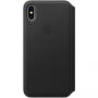 Originální Apple Folio kožené pouzdro pro iPhone XS Max - černá