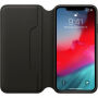 Originální Apple Folio kožené pouzdro pro iPhone XS Max - černá