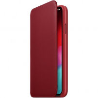 Originální Apple Folio kožené pouzdro pro iPhone XS Max - červená