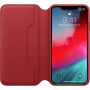 Originální Apple Folio kožené pouzdro pro iPhone XS Max - červená