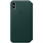 Originální Apple Folio kožené pouzdro pro iPhone XS Max - piniově zelená