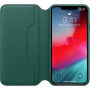 Originální Apple Folio kožené pouzdro pro iPhone XS Max - piniově zelená