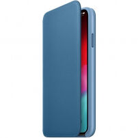 Originální Apple Folio kožené pouzdro pro iPhone XS Max - modrošedá