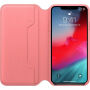 Originální Apple Folio kožené pouzdro pro iPhone XS Max - pivoňkově růžová