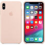 Originální Apple silikonový kryt pro iPhone XS Max - pískově růžový