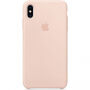 Originální Apple silikonový kryt pro iPhone XS Max - pískově růžový