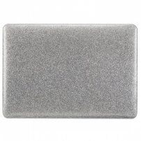 Třpytivý kryt s černou spodní částí pro MacBook Pro 16" (A2141) - stříbrný