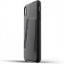 Mujjo Full Leather Wallet pouzdro pro iPhone XS Max - černé
