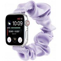 Tenký elastický řemínek ve stylu gumičky pro Apple Watch 42mm / 41mm / 40mm / 38mm - fialový