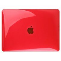 Lesklý transparentní kryt pro MacBook 12" (A1534) - červený