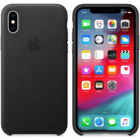 Originální Apple kožené pouzdro pro iPhone XS - černá