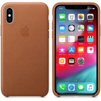 Originální Apple kožené pouzdro pro iPhone XS - sedlově hnědá