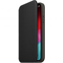 Originální Apple Folio kožené pouzdro pro iPhone XS - černá
