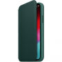 Originální Apple Folio kožené pouzdro pro iPhone XS - piniově zelená