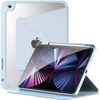 Otočné 360° pouzdro s prostorem na Apple Pencil pro iPad 10,2" (2019-2021) - modré