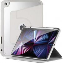 Otočné 360° pouzdro s prostorem na Apple Pencil pro iPad 10,2" (2019-2021) - šedé