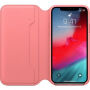 Originální Apple Folio kožené pouzdro pro iPhone XS - pivoňkově růžová