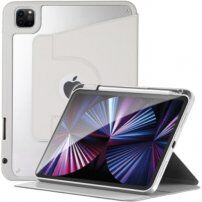 Otočné 360° pouzdro s prostorem na Apple Pencil pro iPad Pro 12,9" (2018-2022) - šedé