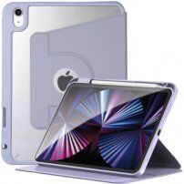 Otočné 360° pouzdro s prostorem na Apple Pencil pro iPad Air 4 (2020) / Air 5 (2022) - fialové