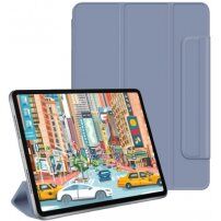 Magnetické pouzdro se zapínáním na magnet pro iPad Pro 12,9" (2018-2022) - modrošedé