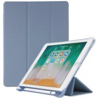 Flipové pouzdro s funkcí uspání a prostorem na Apple Pencil pro iPad 10,2" (2019-2021) / Air 3 (2019) / Pro 10,5" - modrošedé