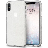 Spigen Liquid Crystal Glitter kryt pro iPhone XS / X - čirý