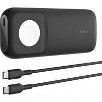 BELKIN powerbanka s rychlým bezdrátovým nabíjením pro Apple Watch s portem USB-C - 10 000 mAh - černá