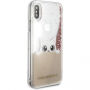 Karl Lagerfeld Peek a Boo Glitter pouzdro pro iPhone X - zlaté
