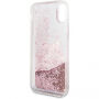 Karl Lagerfeld Peek a Boo Glitter pouzdro pro iPhone X - zlaté