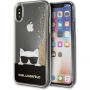 Karl Lagerfeld Choupette Sunglass pouzdro pro iPhone X - zlaté