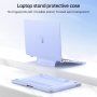 Matný transparentní kryt s vyklápěcím stojánkem pro MacBook Pro 14" - bílý