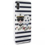 Karl Lagerfeld Sailor Stripes pouzdro iPhone X - černé