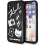 Karl Lagerfeld Pins pouzdro pro iPhone X - černé