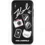 Karl Lagerfeld Pins pouzdro pro iPhone X - černé