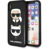 Karl Lagerfeld Karl and Choupette pouzdro pro iPhone X - černé