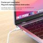 Matný transparentní kryt s vyklápěcím stojánkem pro MacBook Air 13" (A2681 / A3113 / A3240 / A3449) - fialový